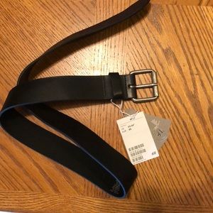 H&M black leather belt